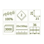 V hajtogatott kéztörlő - 2 rétegű - 100% tiszta cellulóz