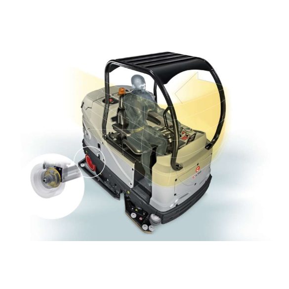 Comac C130 BS seprő-súroló automata ipari padlótisztító gép