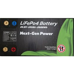 LiFePo4 munka akkumulátor 24V 100Ah (2,4kWh) Li-Ion