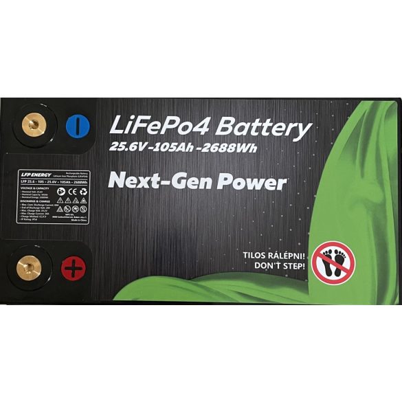LiFePo4 munka akkumulátor 24V 100Ah (2,4kWh) Li-Ion