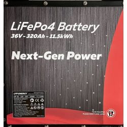 LiFePo4 munka akkumulátor 36V 320Ah (11,5kWh) Li-Ion